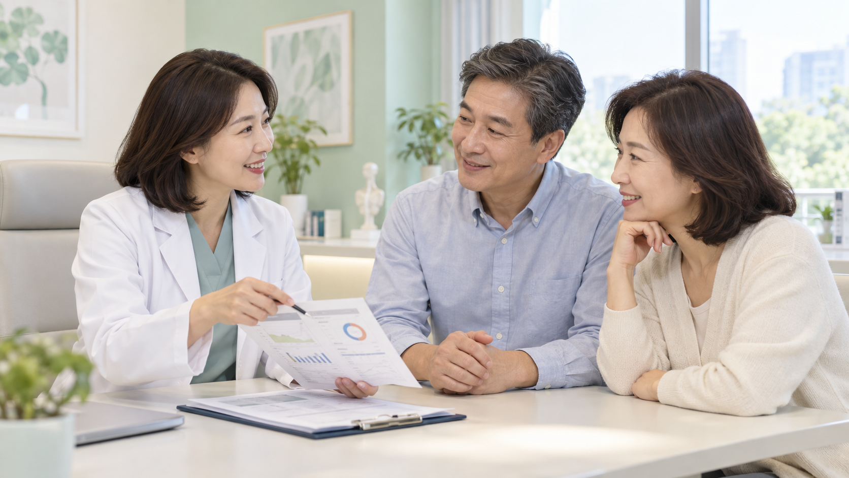 부부가 함께하는 편안한 건강 상담